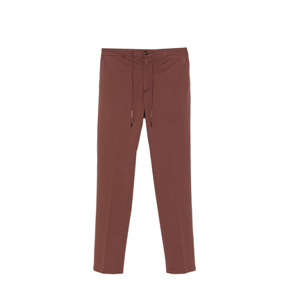 Cotton Trousers In Brown - Image 1