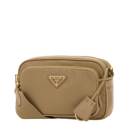 Re-Nylon Mini Nylon Shoulder Bag - Cammello 1 - Image 2
