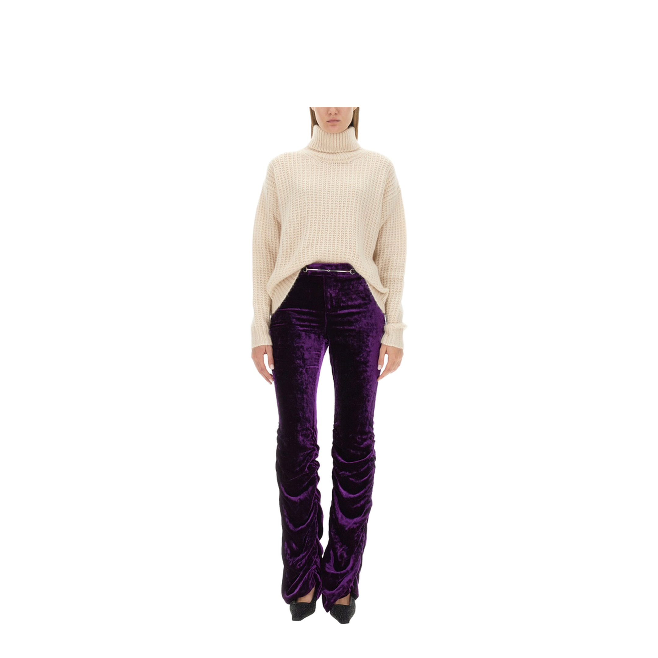 Silk and Cashmere Turtleneck Sweater - Image 2
