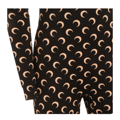 Moon Printed Catsuit - Black - Image 7