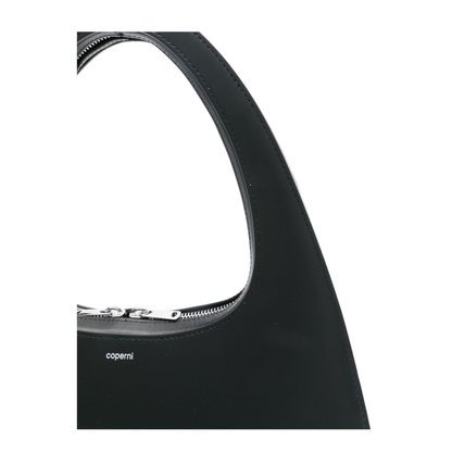 Swipe Medium Calf Leather Shoulder Bag - Black - Image 4