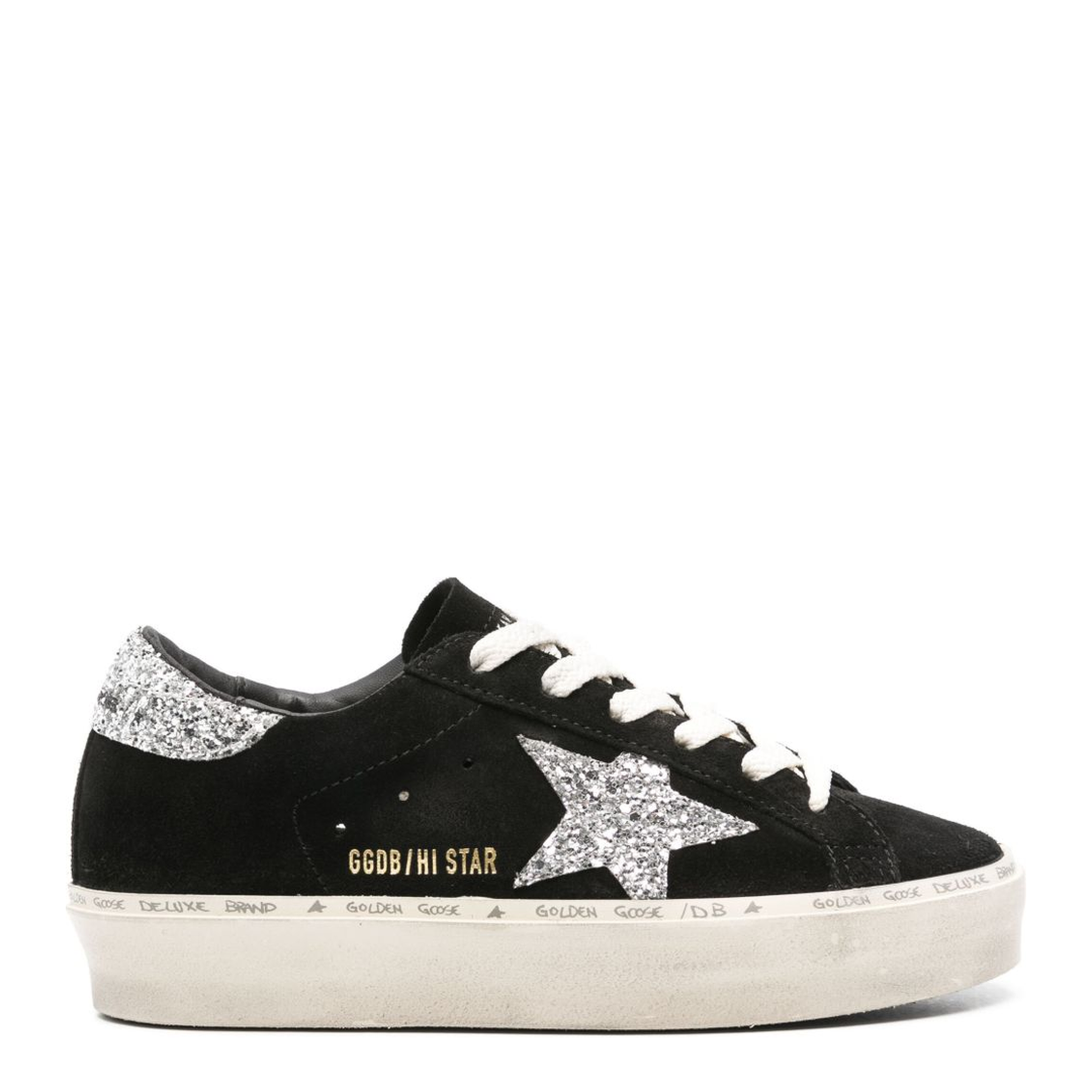 Black Hi Star Suede Sneakers - Image 1