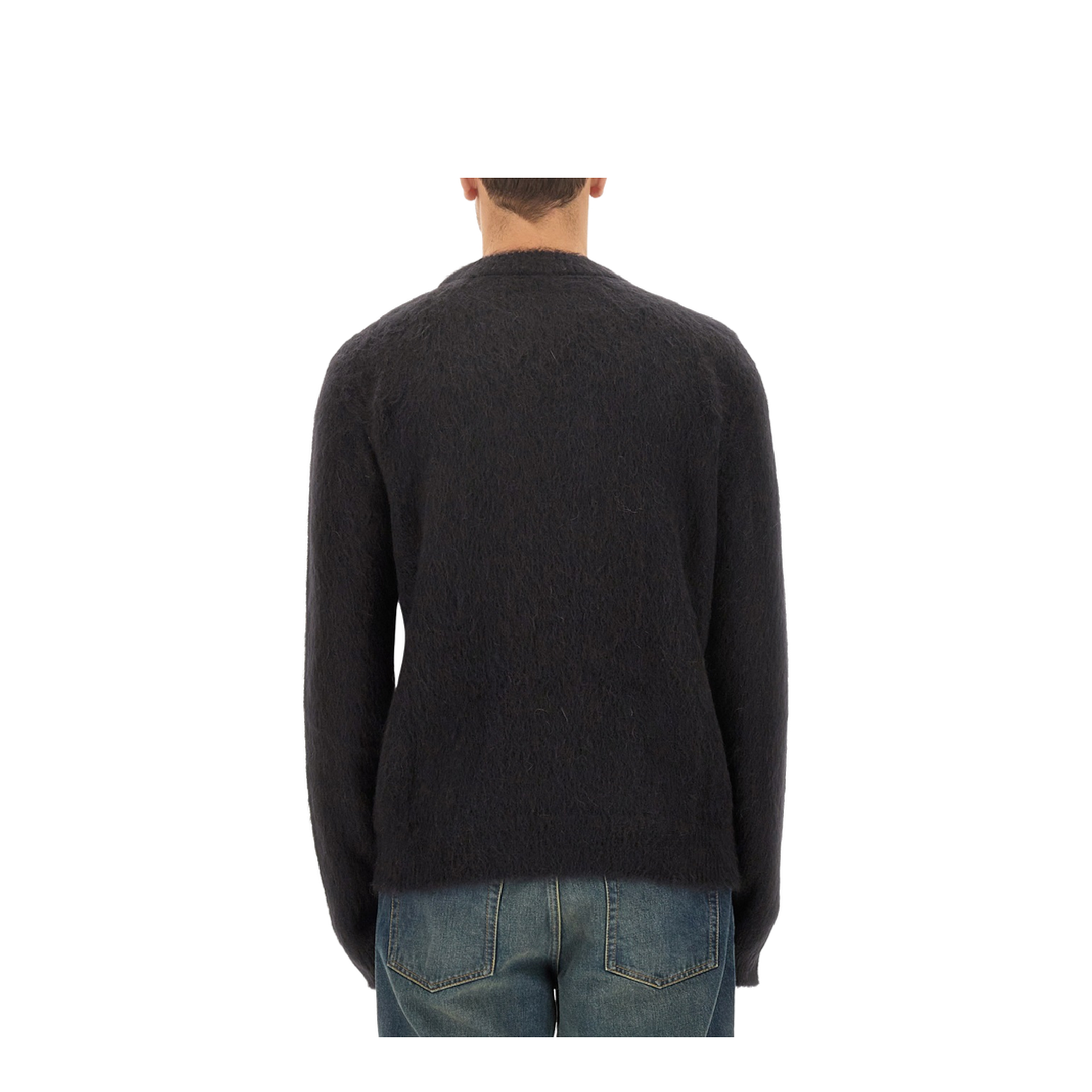 Logo-Print Brushed-Finish Jumper - Image 3
