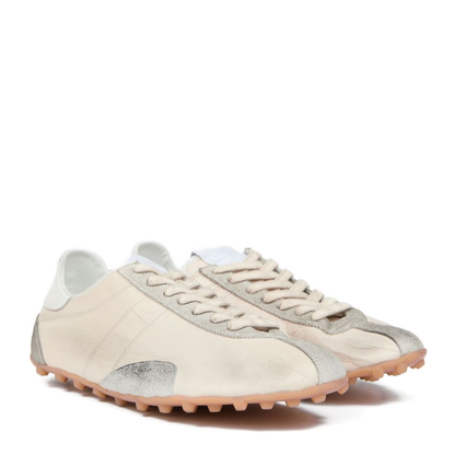 Sprinters Sneakers In Cream Leather And Vintage Suede - Image 2