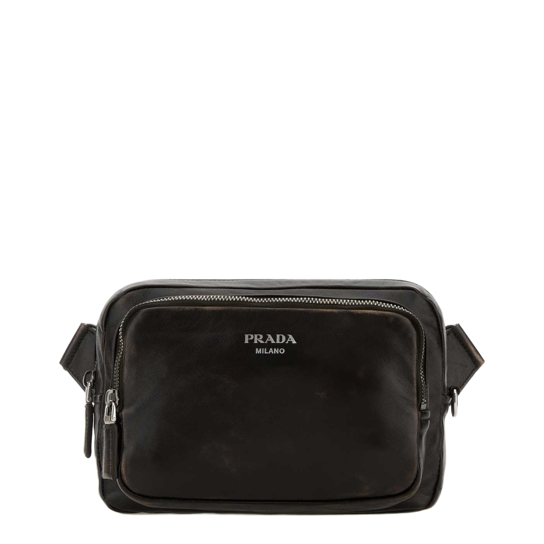 Dark Brown Nappa Leather Crossbody Bag - Image 1