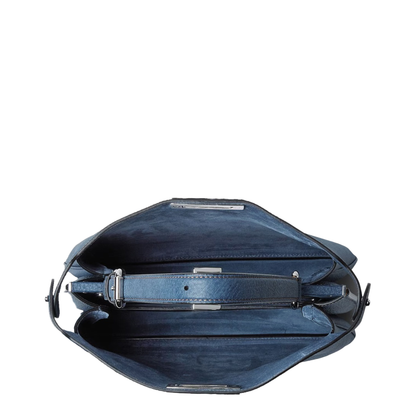 Peekaboo Soft Medium Cuoio Romano Leather Blue - Image 5