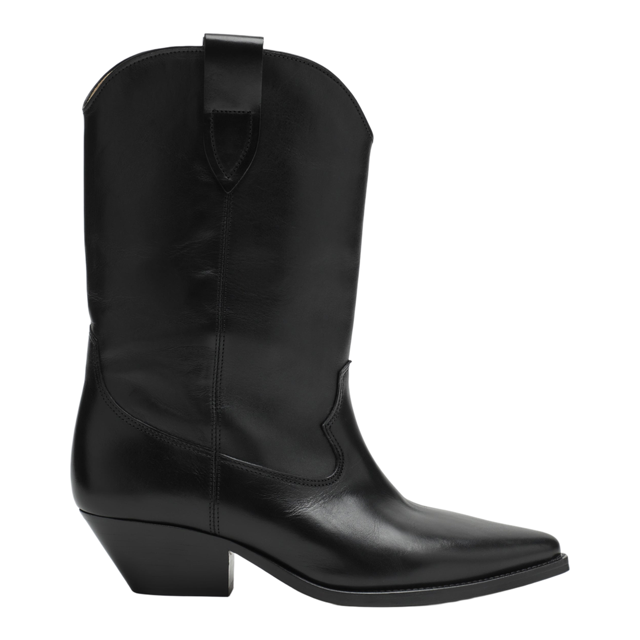 Deurto cowboy boots in black leather - Image 1