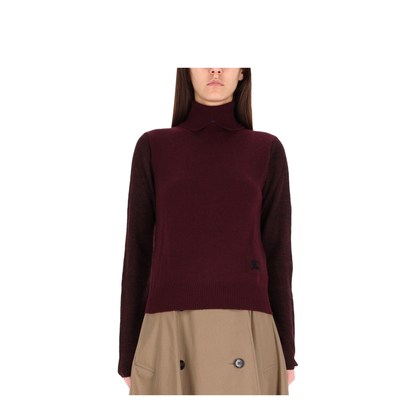 Wool Blend Sweater - Dark Red - Image 1