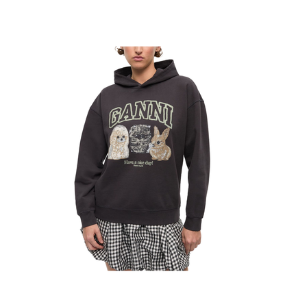 Isoli Oversize Animals Crop Hoodie - Image 3