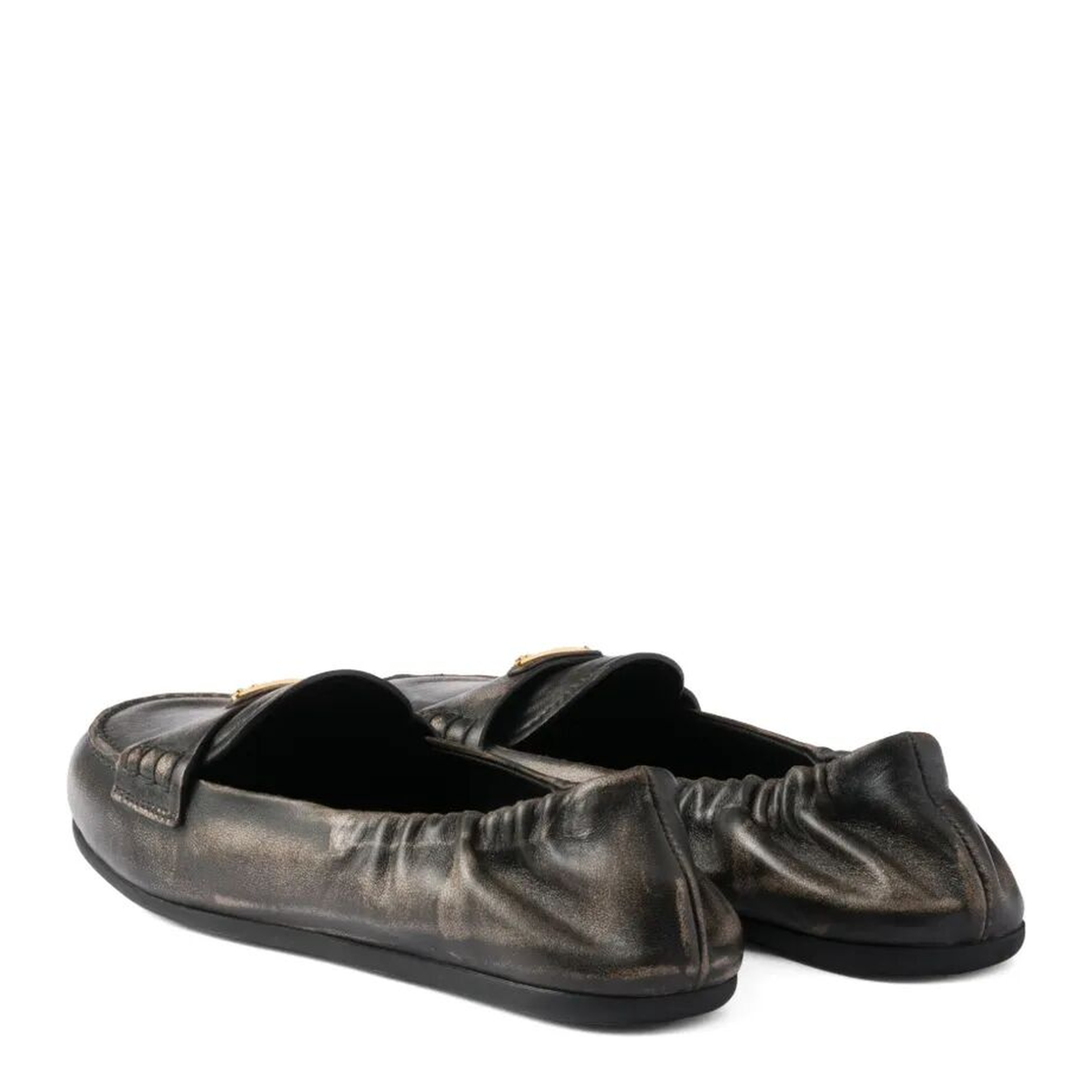 Deconstructed and Flexible Nappa Leather Loafers - Image 4
