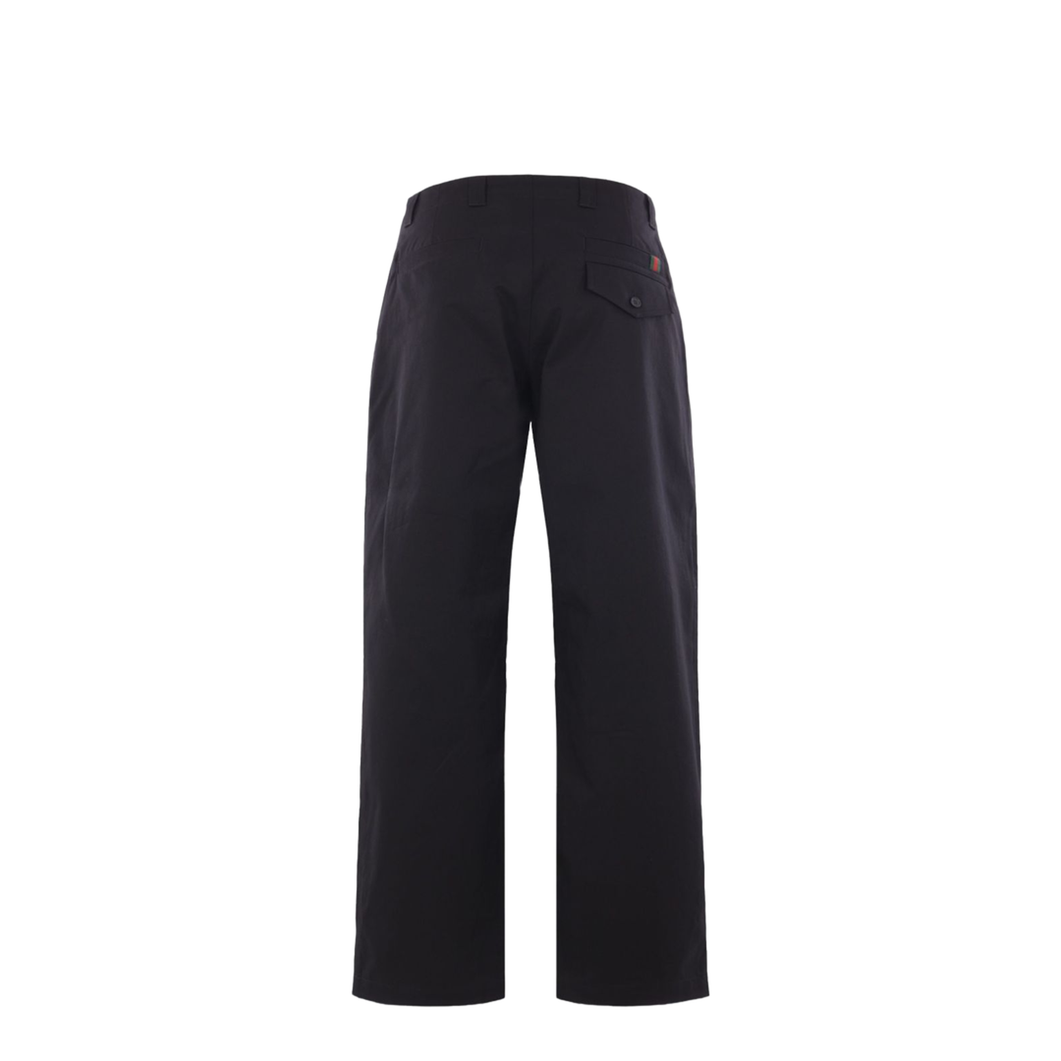 Cotton Twill Pant with Web Detail in Black - Image 3