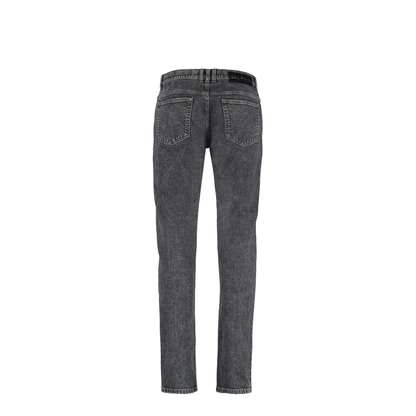 Straight Leg Cotton Jeans with Logo - Image 4