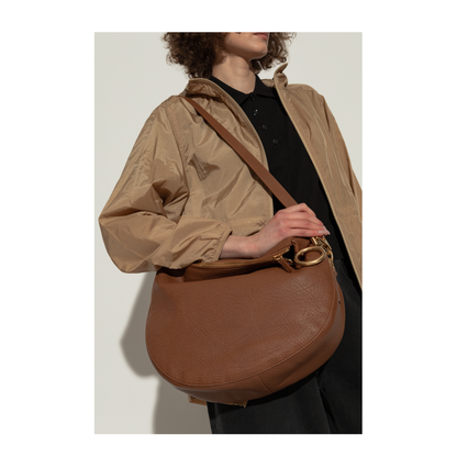 Knight Medium Calf Leather Shoulder Bag - Hazel - Image 2