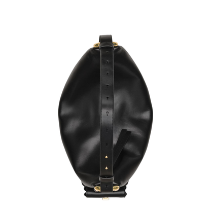 The Scene Large Smooth Leather Shoulder Bag - Black - Image 3
