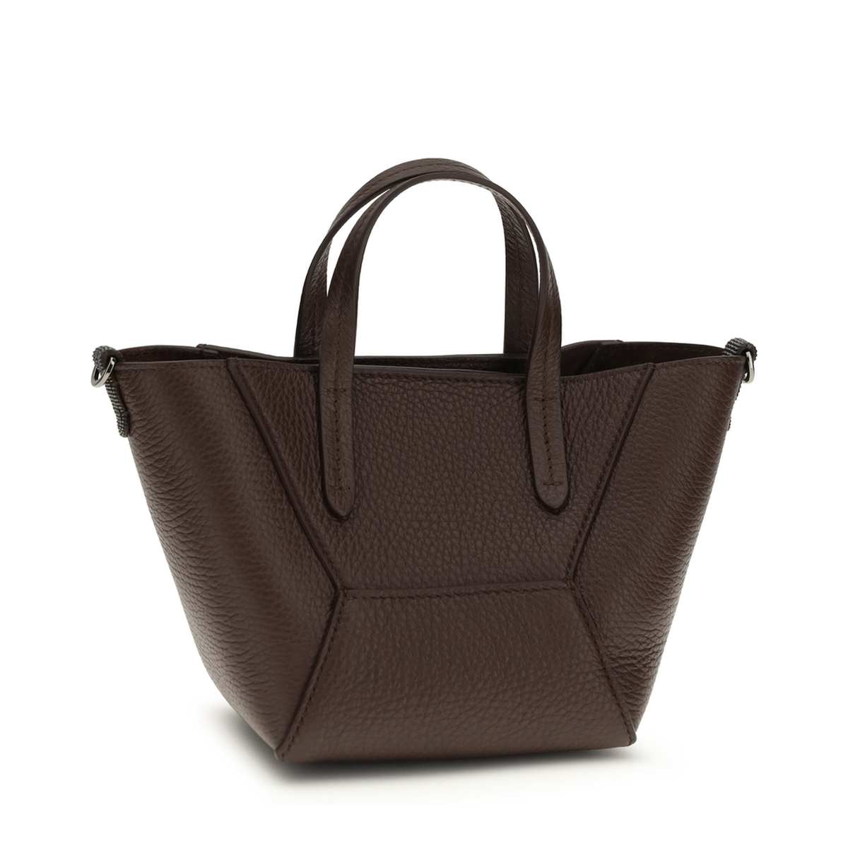 BC Duo Mini Calfskin Handbag - Burgundy - Image 3