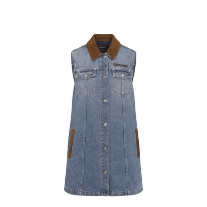 Denim Stone Wash Dress - Image 1