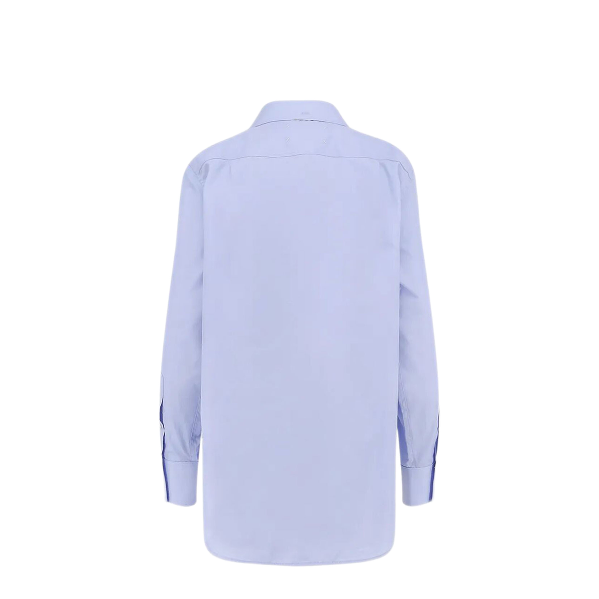Light Blue Blouse with Folded Collar - Image 2