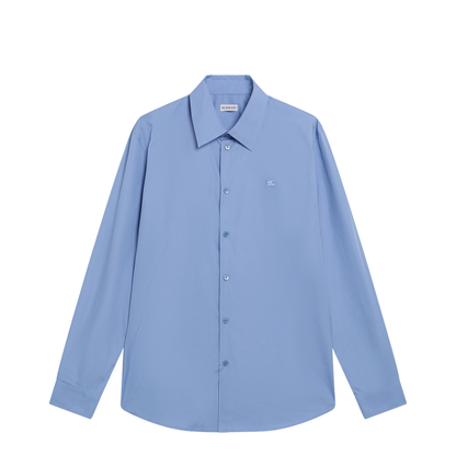 Cornflower Blue Cotton Poplin Shirt - Image 1