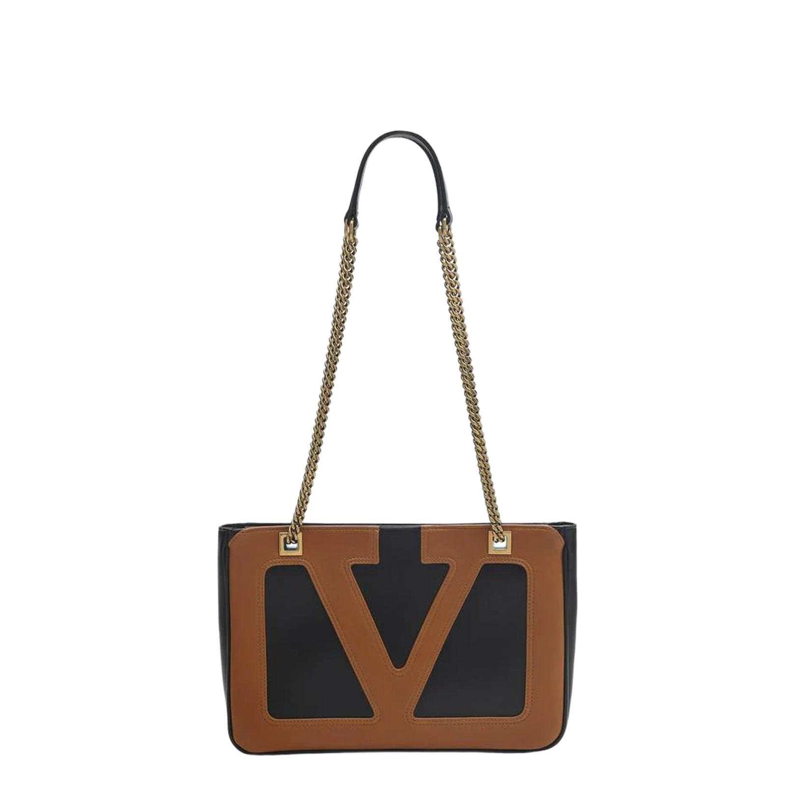 Black Lambskin Small Bag with Maxi VLogo Signature - Image 1