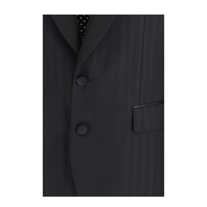 Striped Peak-Lapel Blazer - Image 3