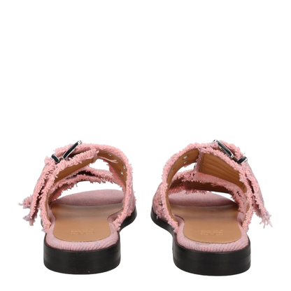 Denim Sandal With Bangs - Image 4