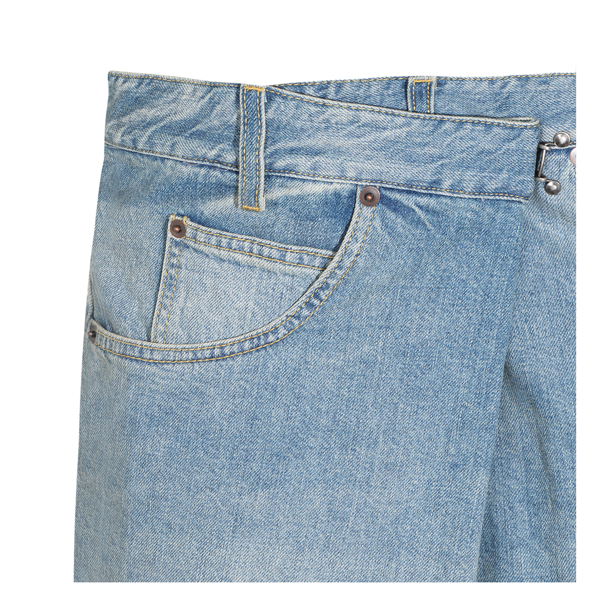 Light Blue Cotton Jeans - Image 5