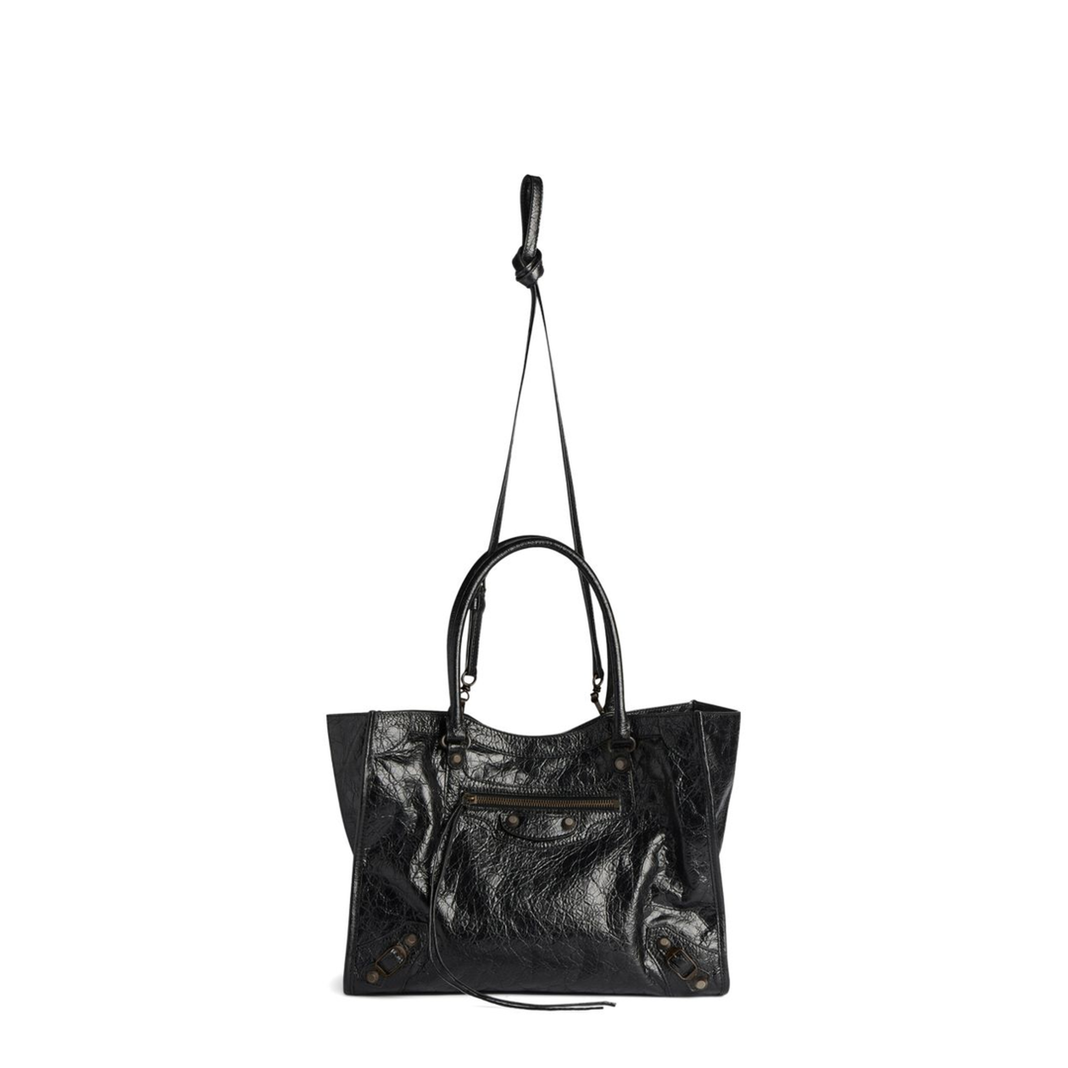 Le City Small Arena Lambskin Tote Bag - Black - Image 2