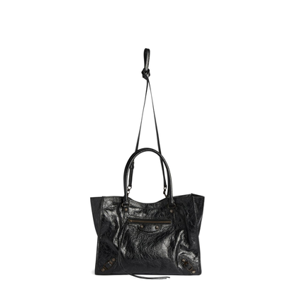 Le City Small Arena Lambskin Tote Bag - Black - Image 2