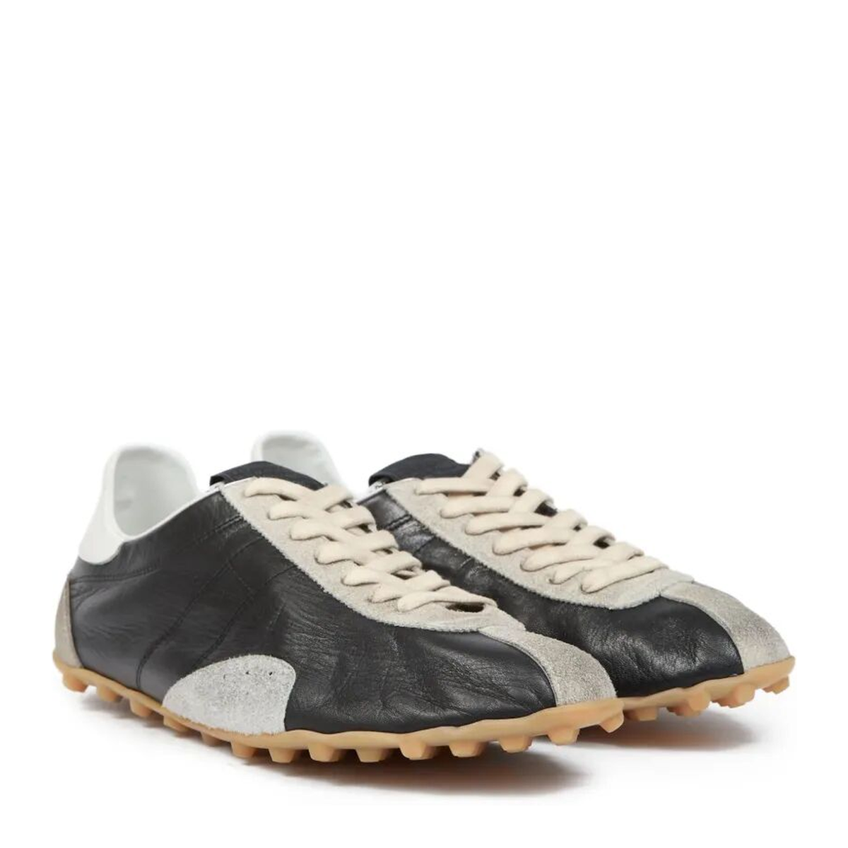 Sprinters Sneakers In Black Leather And Vintage Suede - Image 3