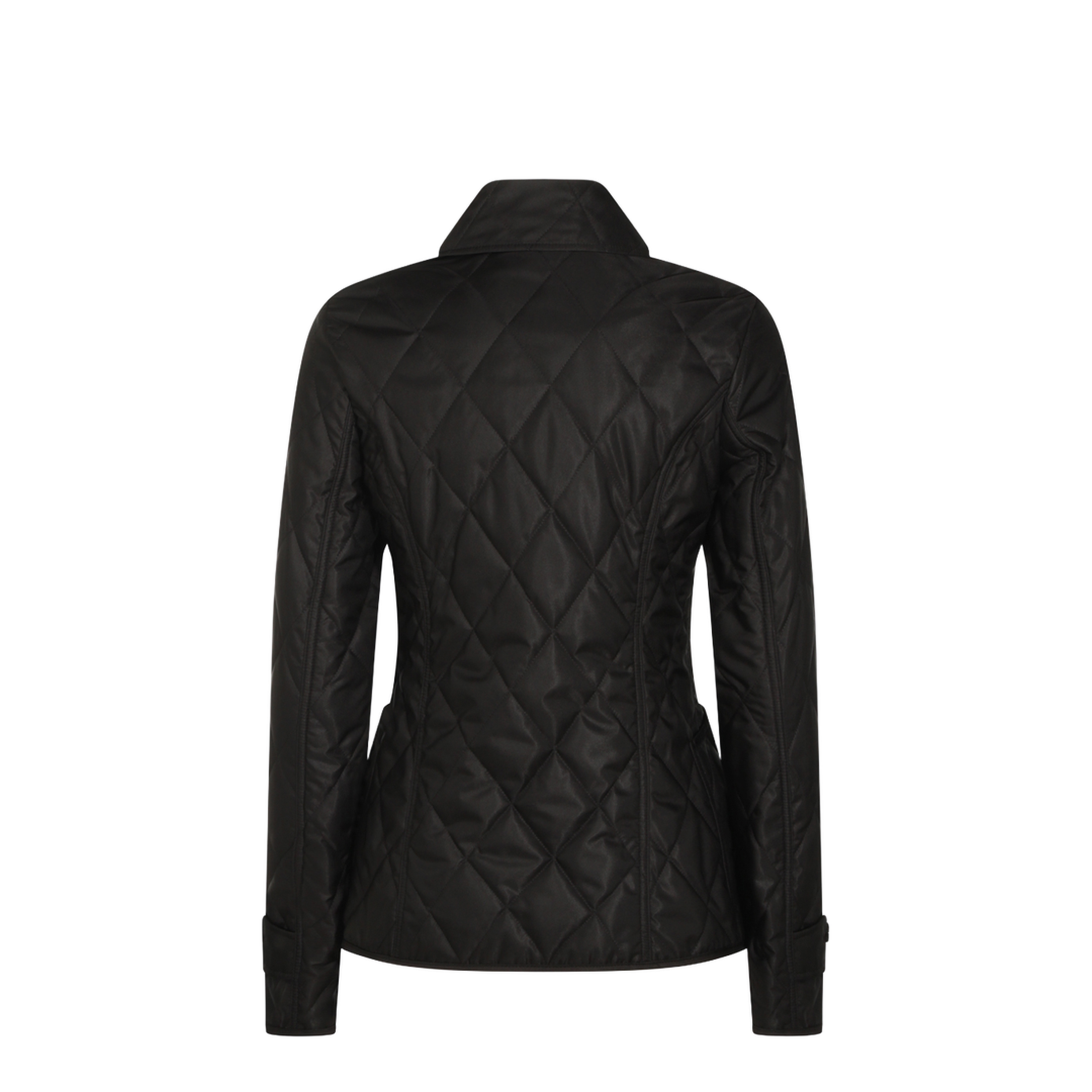 Quilted Jacket In Black - Image 4