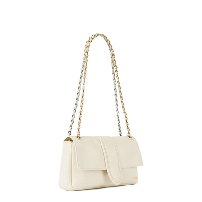 Lamb Leather Shoulder Bag - Black - Image 12