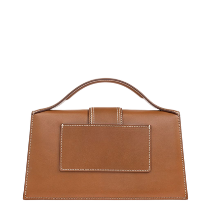 Bambino Large Calfskin Top-Handle Bag - Light Brown - Image 4