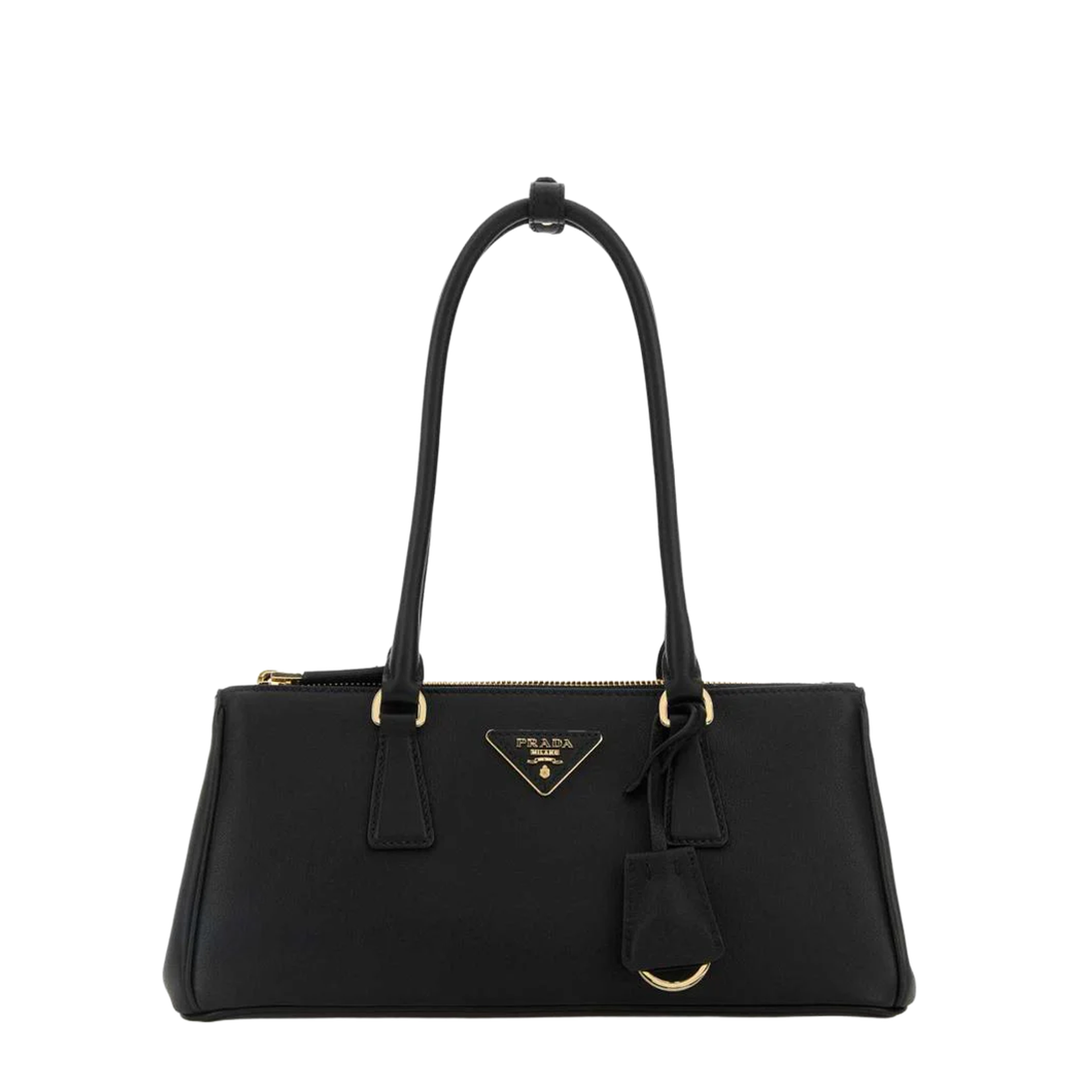 Black Leather Shoulder Bag - Image 1