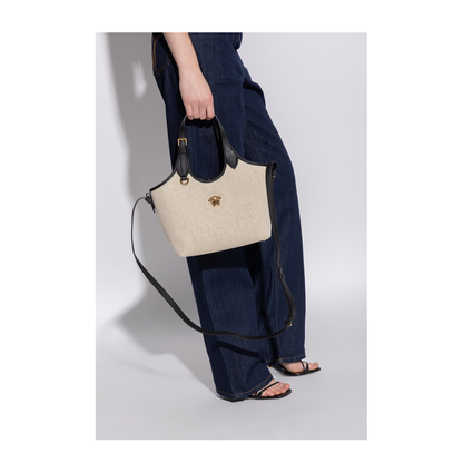 La Medusa Mini Hand Bag Canvas Cream - Image 2