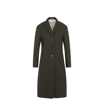 Slim Straight Knee-Length Coat - Image 2