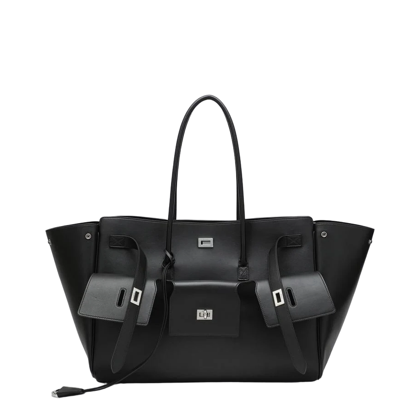 Bel Air Carry All Large Shopper Bag Leather Black - Image 1