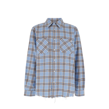 Checkered Print Cotton Shirt - Image 1