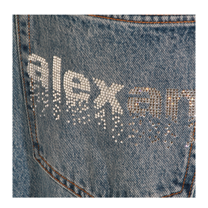 Blow Up Jeans with Logo in Strass - Image 7