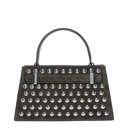 Mini Lee Radziwill Studded Suede Handbag - Image 3