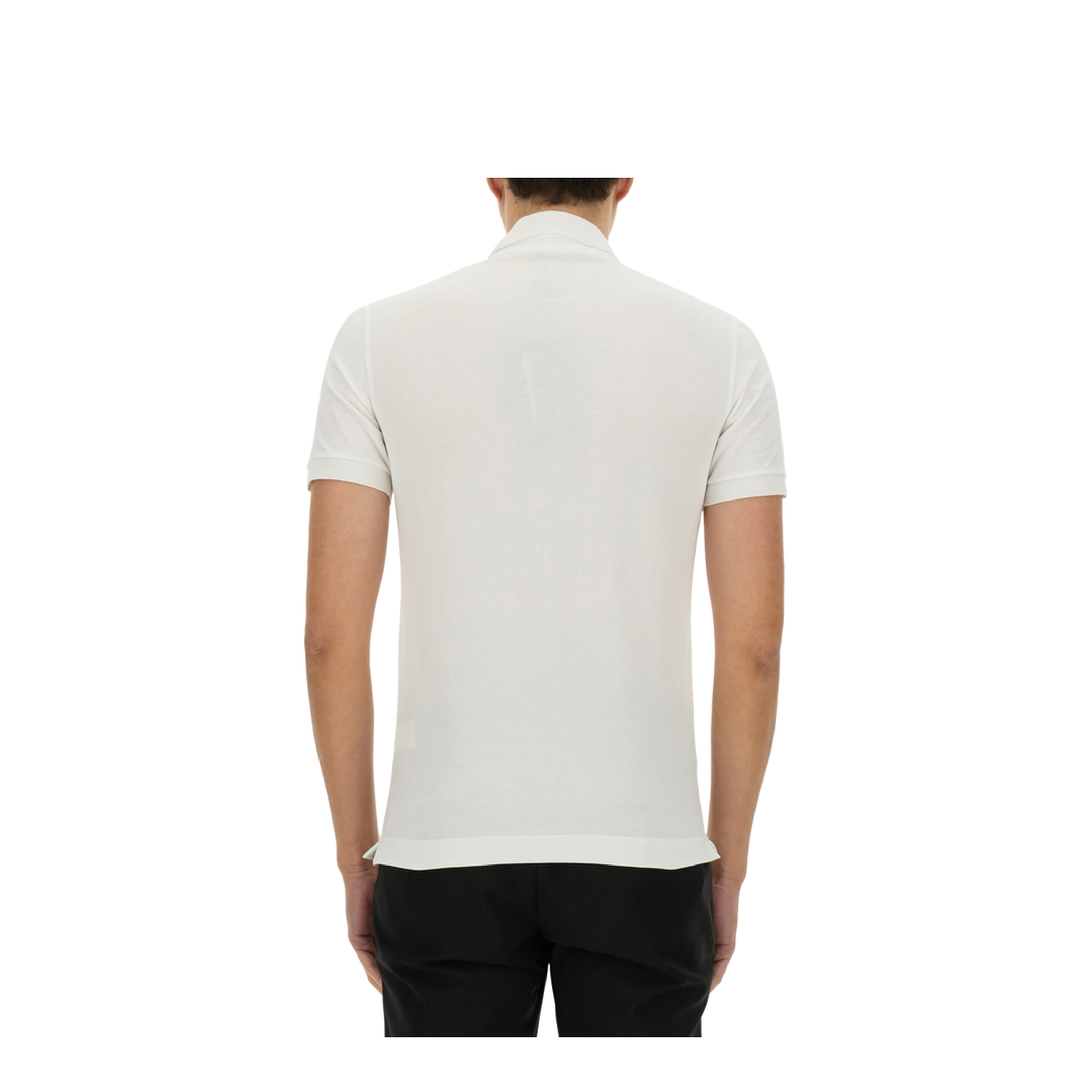 Cotton Piqué Polo Shirt with Branded Tag - Image 3