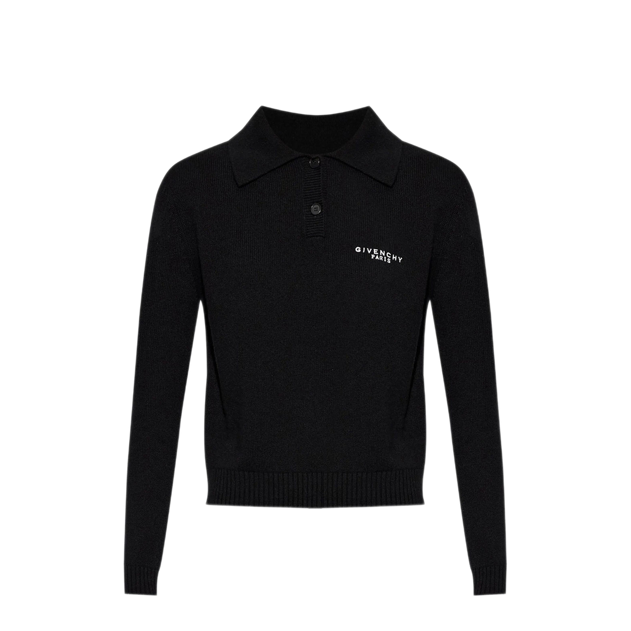 Wool and Cashmere Polo Sweater - Image 1