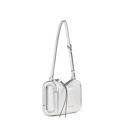 The Scene Small Metallic Leather Shoulder Bag - Silver - Image 2