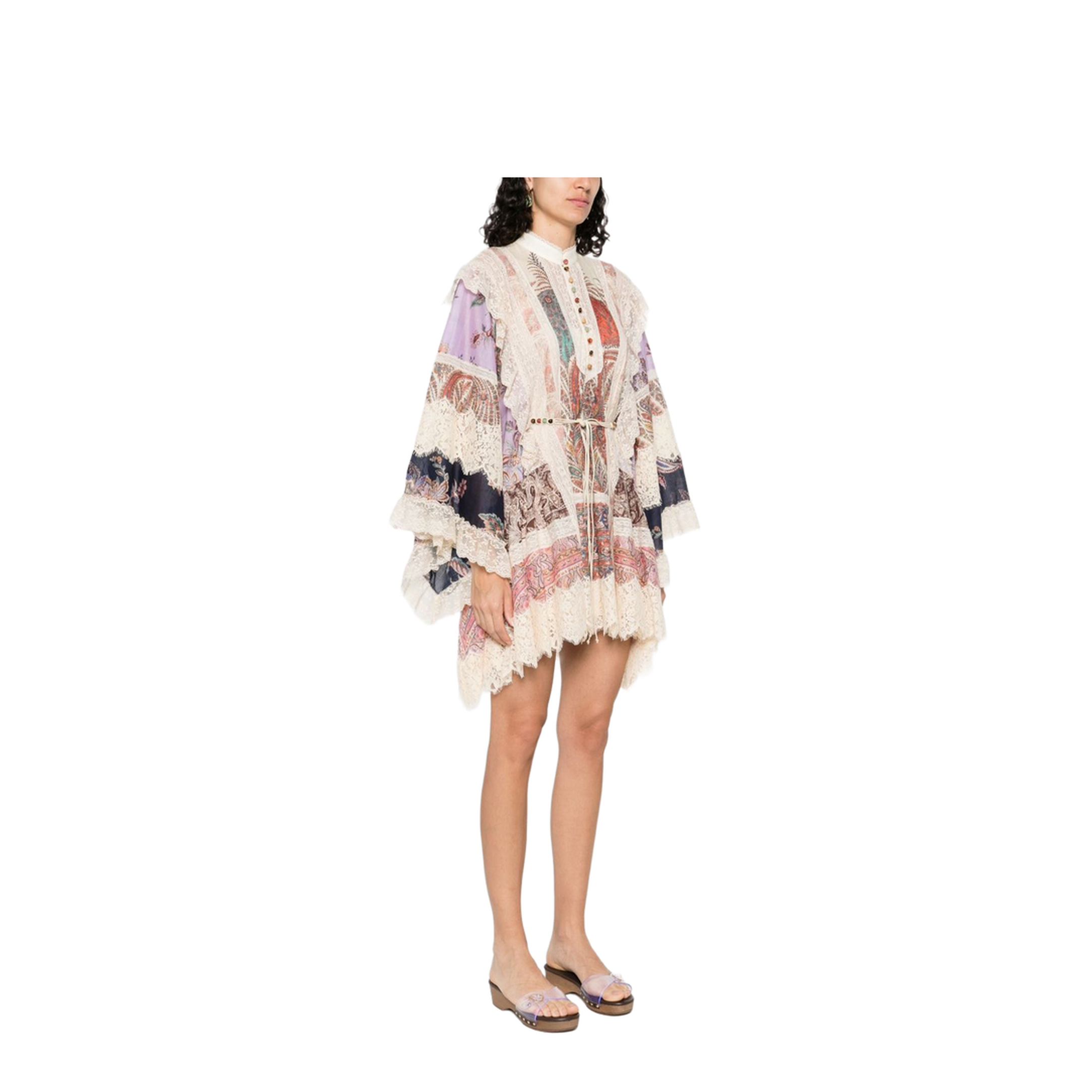 Rhiannon Printed Cotton Mini Dress - Image 5