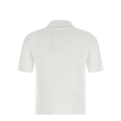 Pointelle Viscose Polo Shirt - Image 2