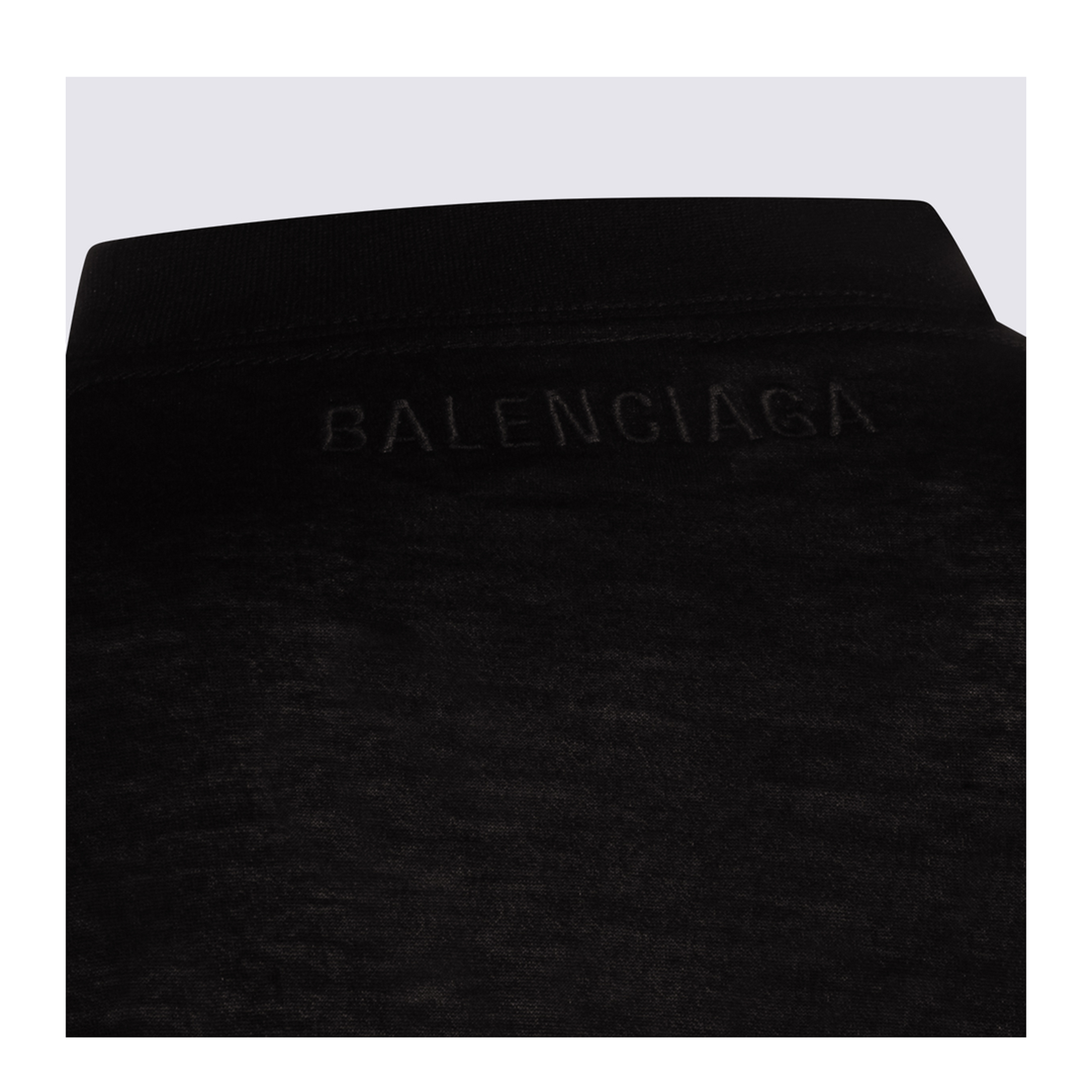 Black Maxi Train T-Shirt in Cotton Jersey - Image 8