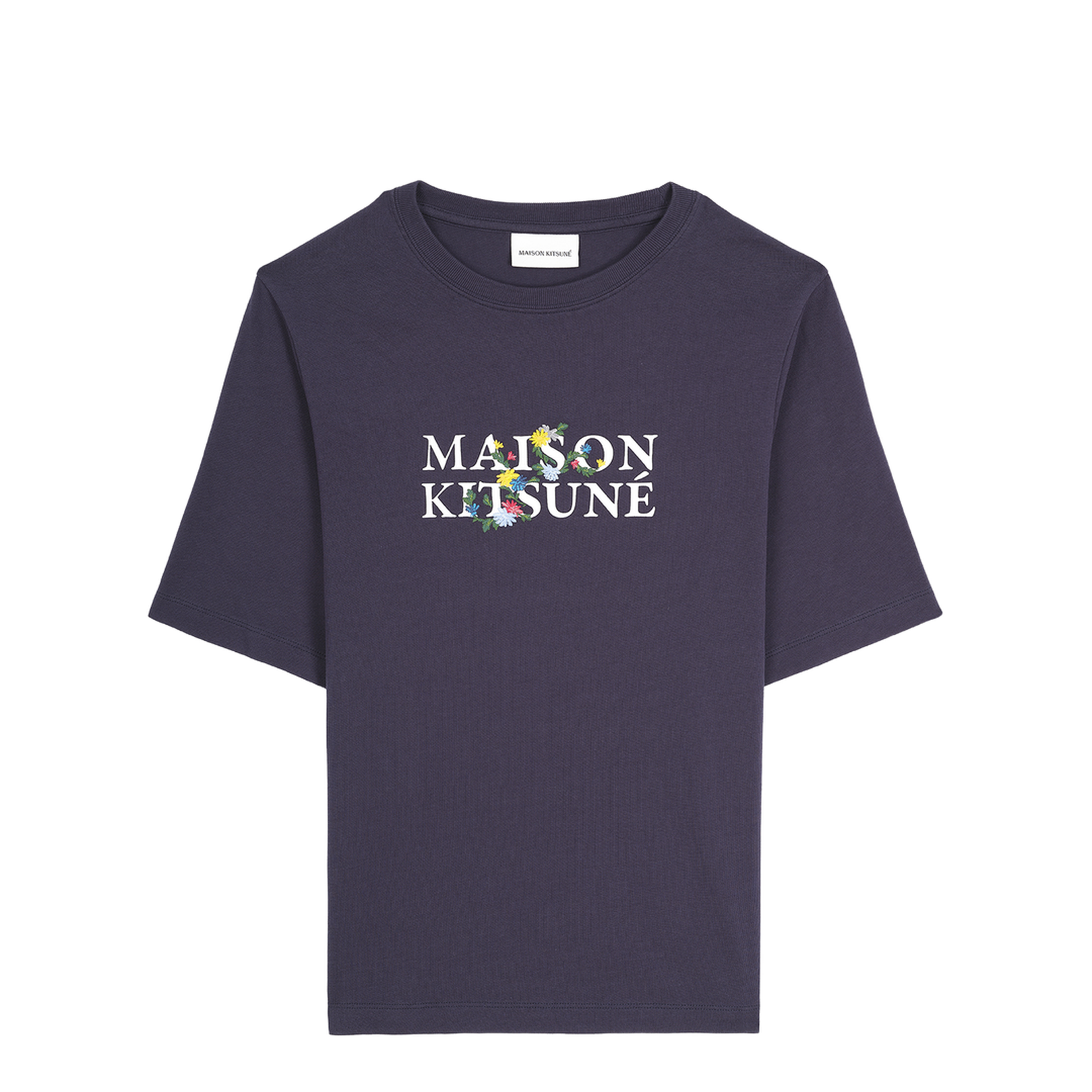 Floral Logo Embroidery T-shirt - Image 1