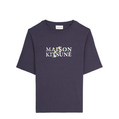 Floral Logo Embroidery T-shirt - Image 1