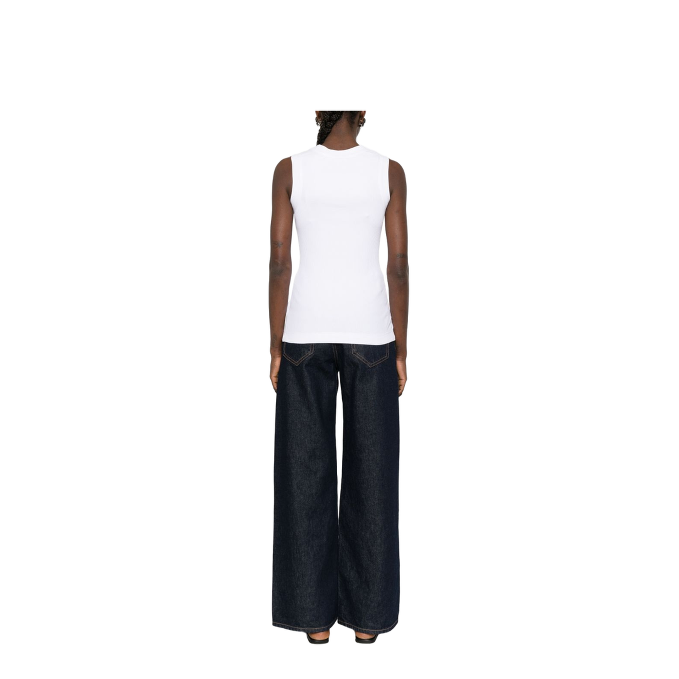 Cotton Tank Top - White - Image 2