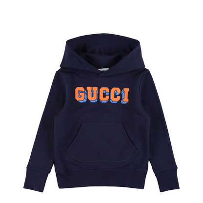 Navy Blue Hoodie with Logo - Image 1