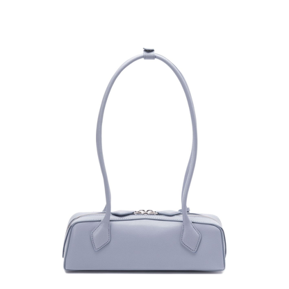 Le Teckel Small Leather Shoulder Bag - Light Blue - Image 1